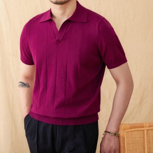 Sunken Stripe Polo Top