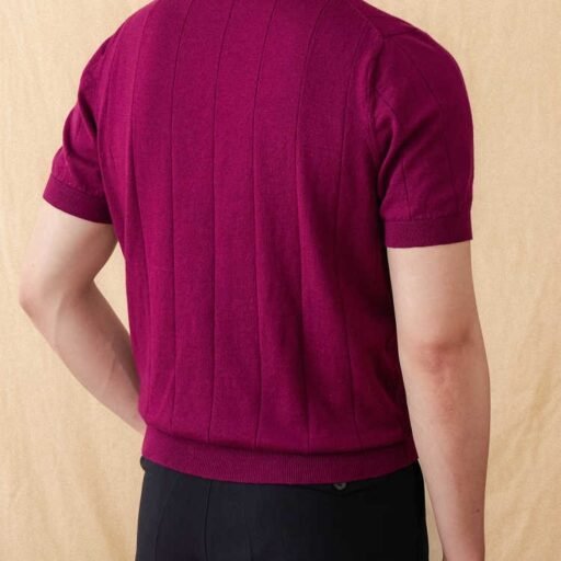 Sunken Stripe Polo Top