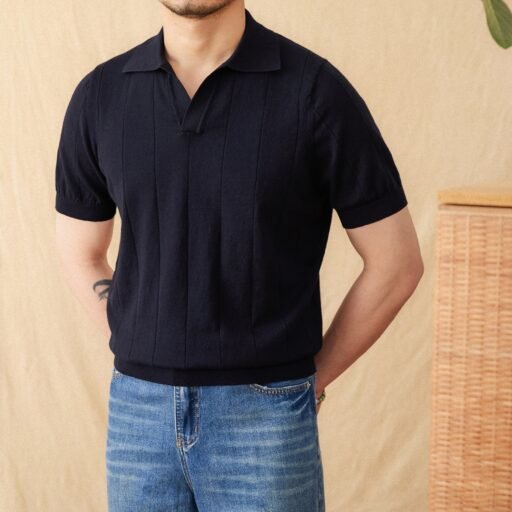 Sunken Stripe Polo Top